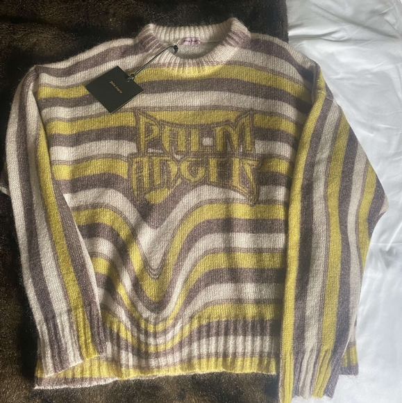Palm Angels Melted Stripe Mohair Sweater - Picture 2 of 5